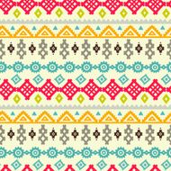 Tribal art ethnic seamless pattern N38
