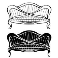 Furniture set vintage sofa N2