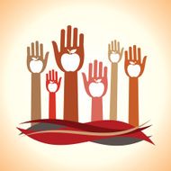 Healthy apple hands design N2