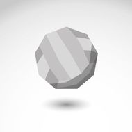 Volleyball flat vector icon