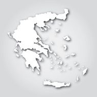 Greece Silhouette White