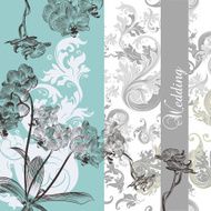 Wedding background with orchids N2