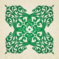 Vector baroque ornament in Victorian style N65