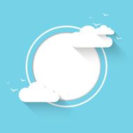 Cloud theme vector background N3