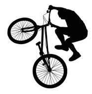 Biker vector silhouette N2