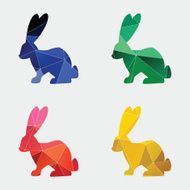 rabbit icon Abstract Triangle