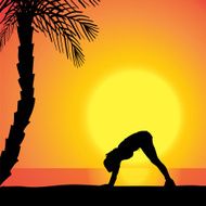 Vector silhouette of woman N499