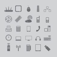 icons for media and cell phones