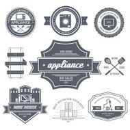 appliances label template of emblem element for your product N2