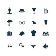 Beach Icons Set N5