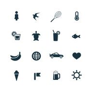 Beach Icons Set N6