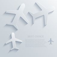 Vector airplane icon background Eps10