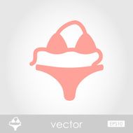 Swimsuit vector icon N2
