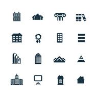 set of architecture icons