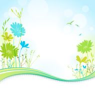 Graphic Flowers Background