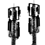 Silhouette mast antenna mobile communications N2