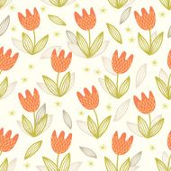 Seamless pattern with tulips N20