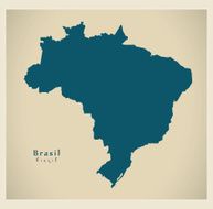 Modern Map - Brazil BR