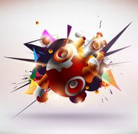 Abstract colorful composition N3