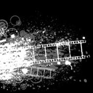 Grunge film white