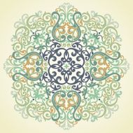 Vector vintage pattern in Victorian style N10