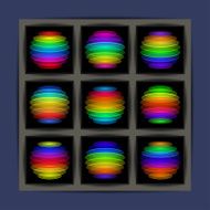 Colorful transparent spheres N2