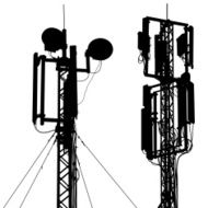 Silhouette mast antenna mobile communications N3