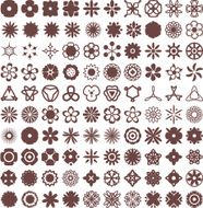 Flower Vector Shapes and Decorations Set N2