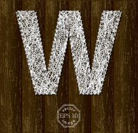 Letter W N40