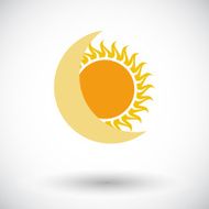 Solar eclipse single icon N2