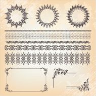 collection of ornaments and page decoration