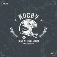 Rugby team helmet emblem N2
