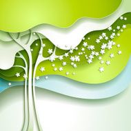 Abstract spring tree N8