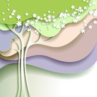 Abstract spring tree N9
