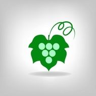 silhouette of grapes N8
