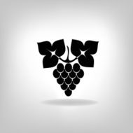silhouette of grapes N9