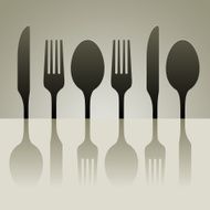 cutlery shadow