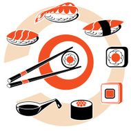 Sushi signs collection
