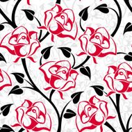 Seamless pattern with roses Vector illustration N6