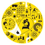 Chemistry and science symbols N2