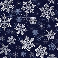 Snowflakes seamless pattern N15