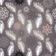 Seamless pattern with feathers N51