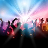 Party crowd background N8
