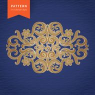 Vector baroque ornament in Victorian style N67