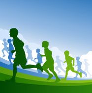 Running Kids Background N2