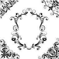 Black corner design