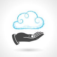 Cloud Computing Concept With Hand N2