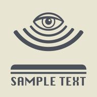 Surveillance icon or sign