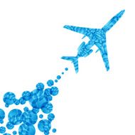 airplane vector abstract background N4