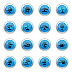 Blue Icons - Bonsais